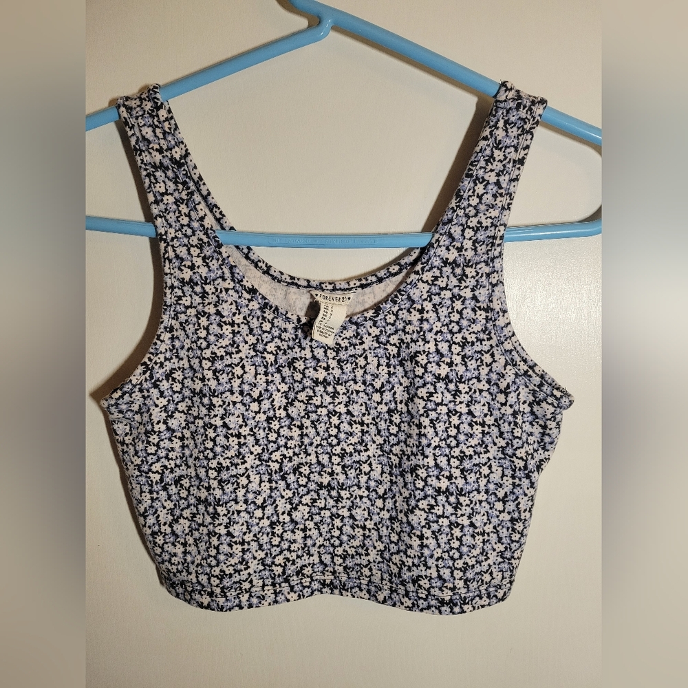 Floral Print Crop Top